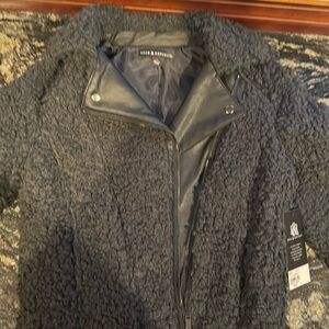 NWT Faux Fur/Leather Moto Jacket